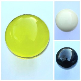 90mm Acrylic Contact Juggling Ball - Color Aqua, Black, Blue, Chartreuse, Green, Orange, Purple, Red, White